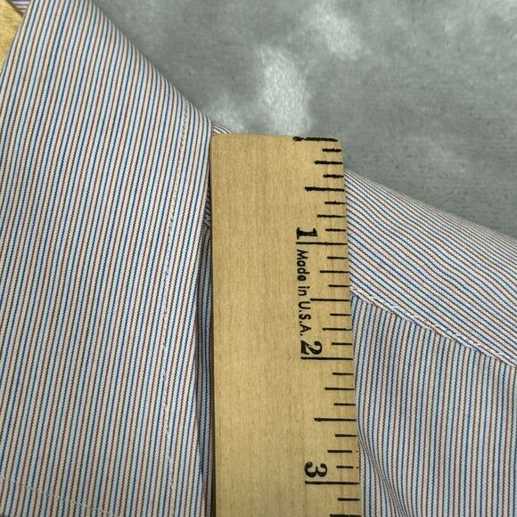 Brooks Brothers Classic Shirt Mens 16.5 36 Non Iron 100% Supima Cotton Striped - Picture 8 of 9